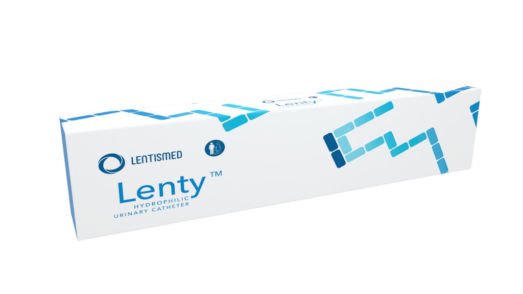 Lenty – hidrofilni kateter pripravljen za uporabo