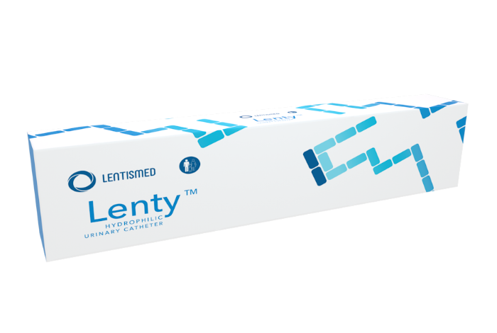 Lenty – hidrofilni kateter pripravljen za uporabo
